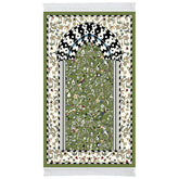 Green Minbar Al Rawda Padded Prayer Mat