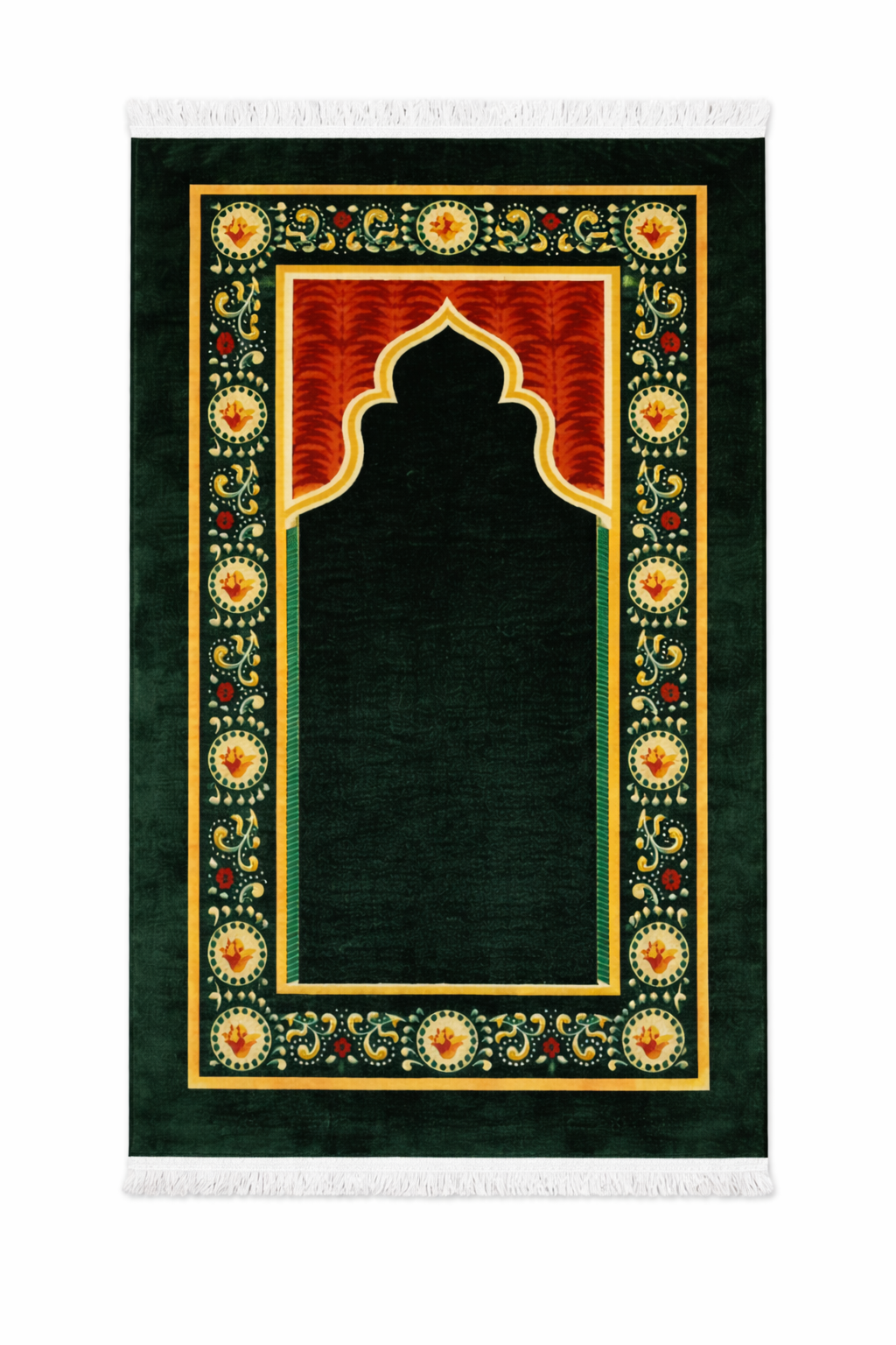 Luxury Islamic Prayer Gift Box – Premium Velvet Janamaz, Aqeeq Tasbeeh & Oudh Attar in Acrylic Gift Case